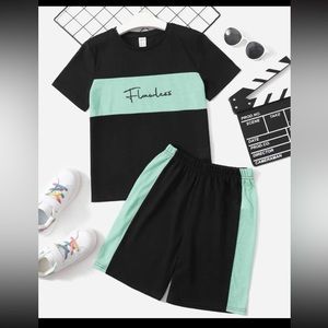 Boys size 10 fashion top and shorts